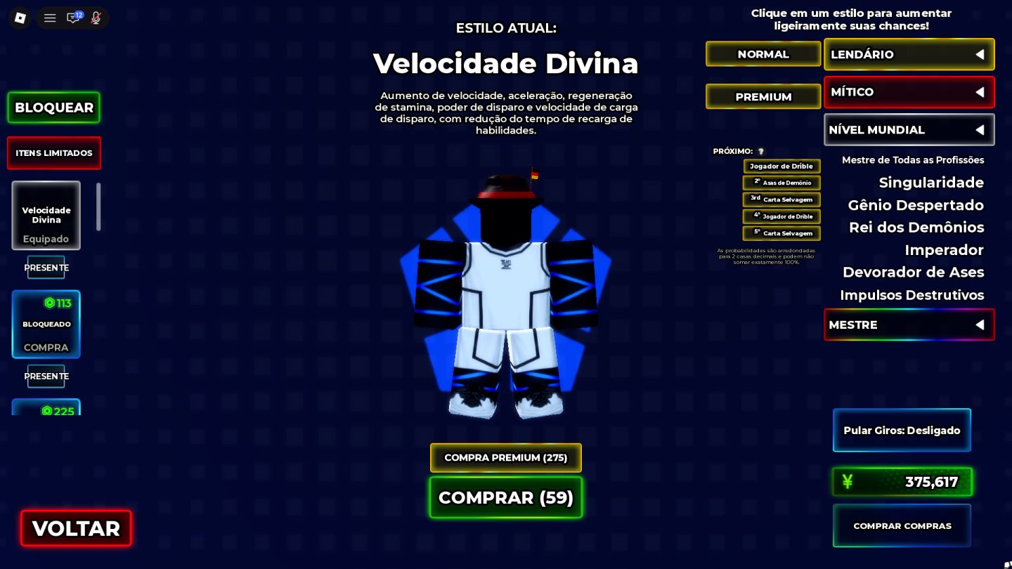 CONTA ROBLOX: BLUE LOCK RIVALS + NINJA TIME | LAVINHO + EXCLUSIVOS