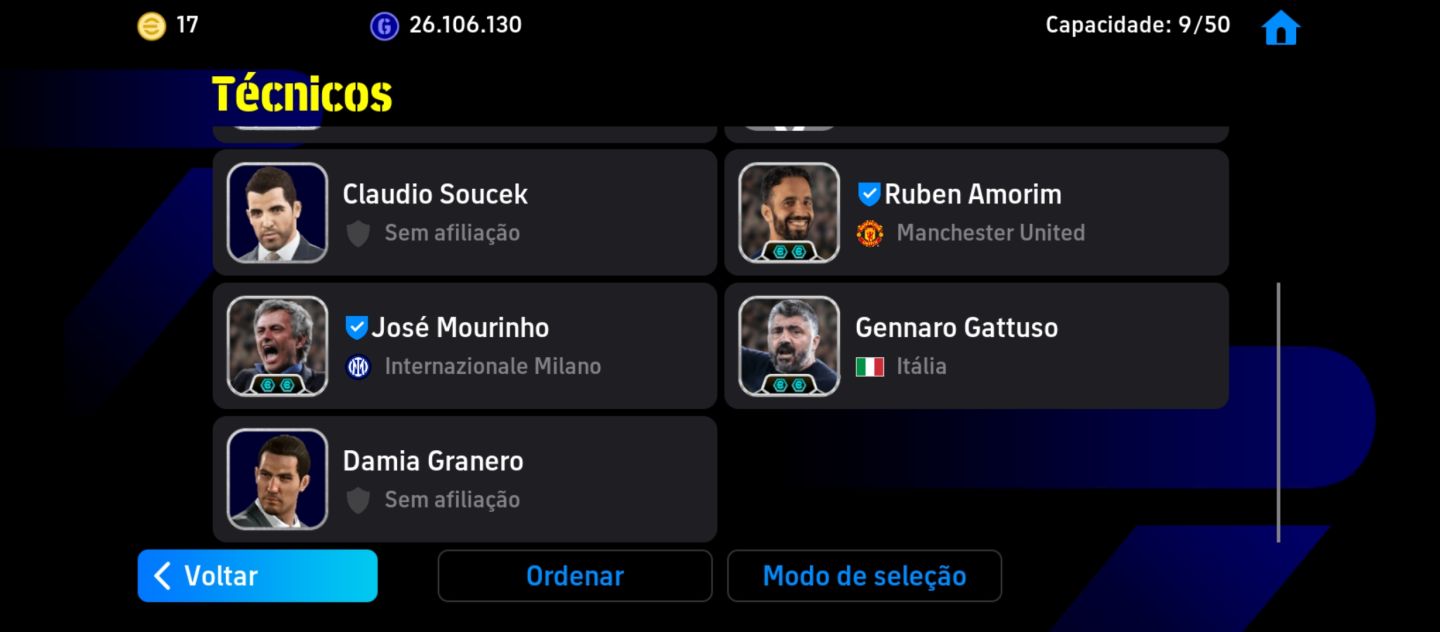 CONTA EFOOTBALL 3224 FORÇA