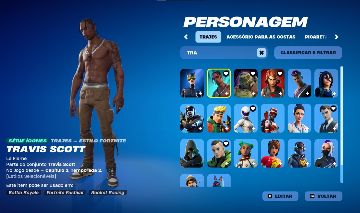 Conta Fortnite OG TRYHARD| Travis Scott | Bandido Psicopata | Peixoto World Cup