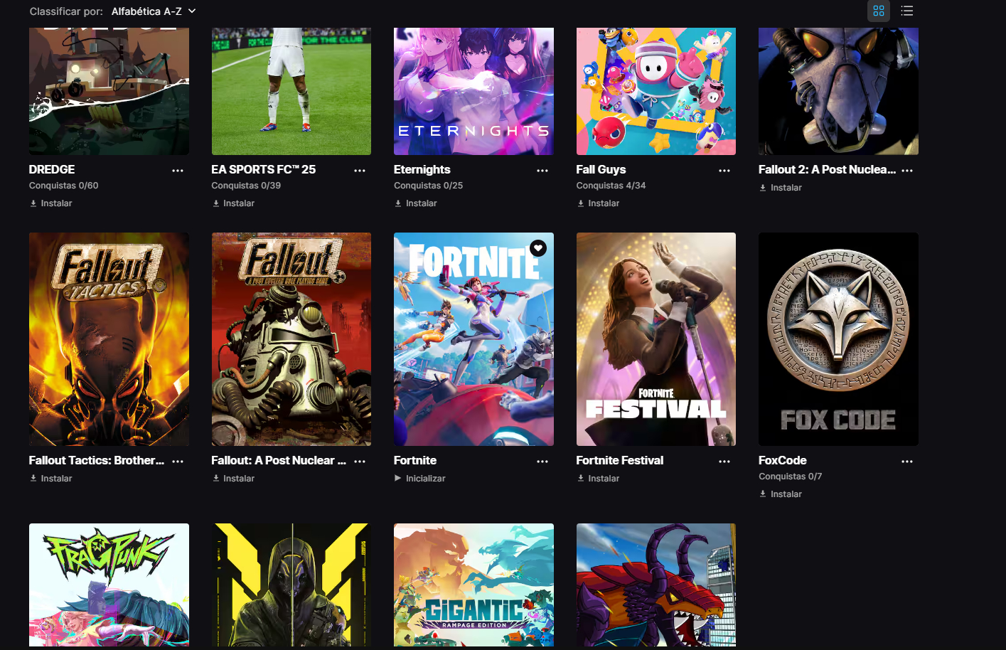 Conta de Fortnite + EPIC GAMES COM JOGOS(,Rocket league,FIFA 25 25)