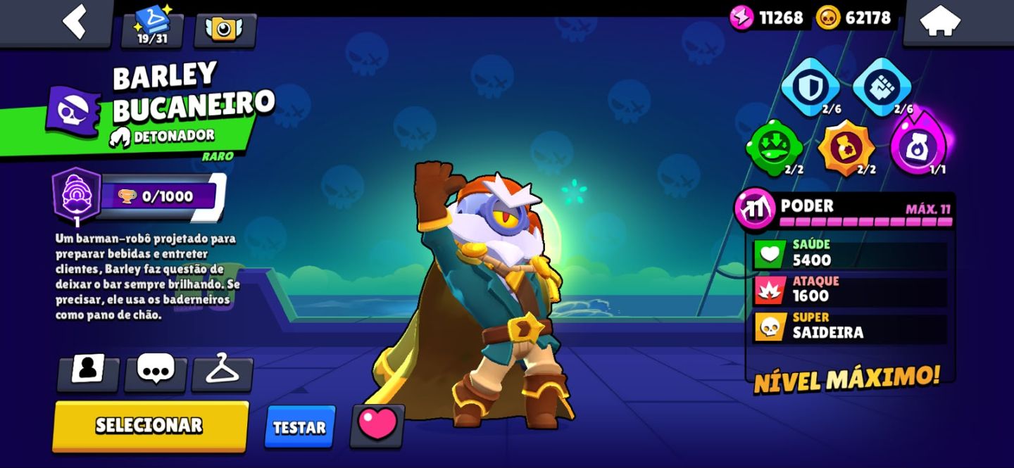 CONTA DE BRAWL STARS EXTREMAMENTE GEMADA