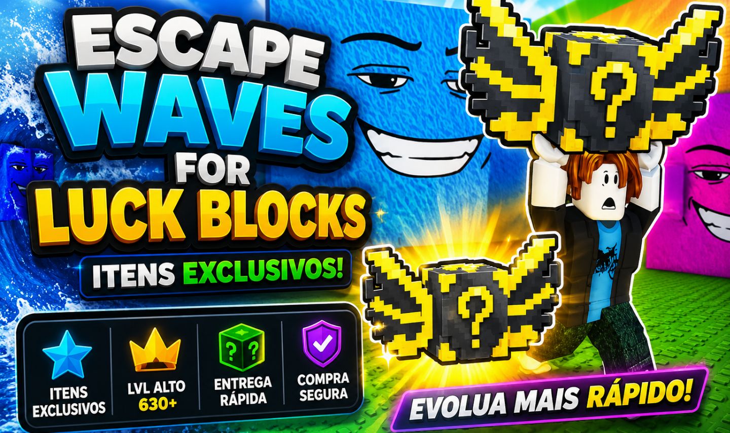 [PROMOÇÃO] ESCAPE WAVES FOR LUCK BLOCK - Escape Waves para Blocos da Sorte