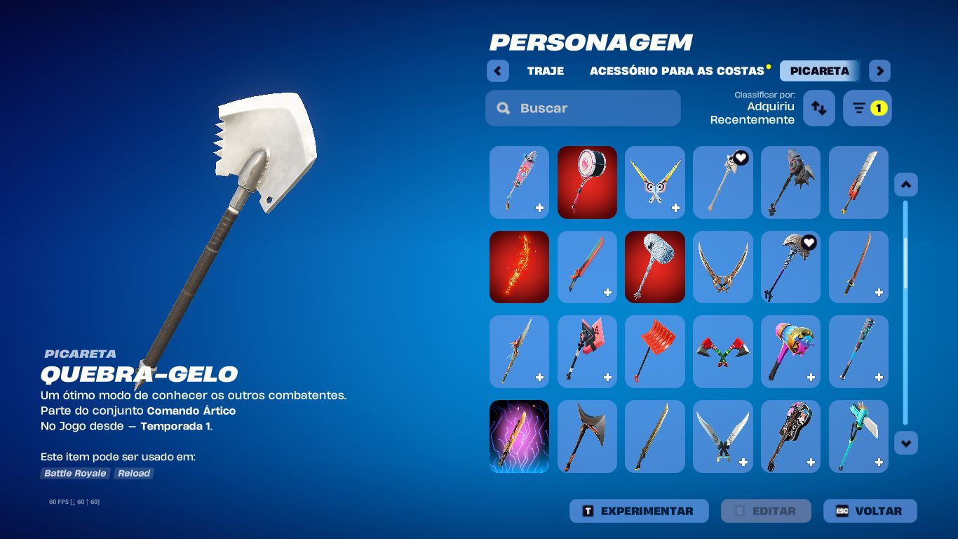 Conta FORTNITE a venda season 5, Skins antigas e Picaretas.