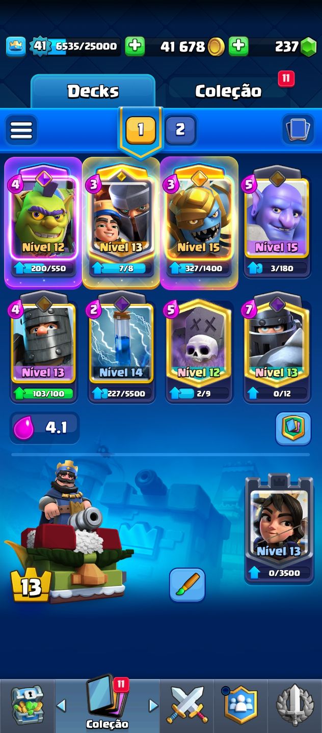Conta Clash Royale para iniciantes! No precinho