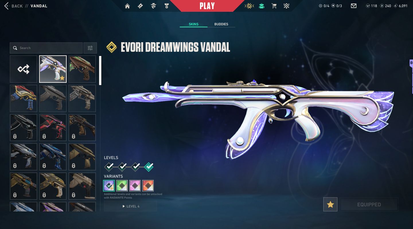 CONTA FULL ACESSO - VANDAL ASAS ÓNIRICAS - FACA AERIS +SKINS DE PASSE