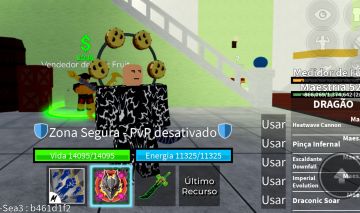 Conta blox fruits lvl 2600 dragon perm e dark blade