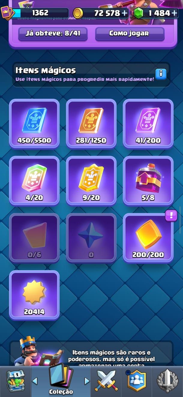 Conta Clash Royale 8500 Troféus, Bem Upada.