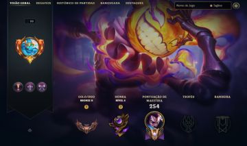 CONTA COM 71 SKINS / LEBLANC MITICA / PROJETO MORDEKAISER / 98 ESSENCIAS MITICAS