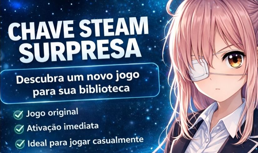 STEAM KEYS ALEATÓRIAS + JOGOS ACIMA DE R$20 R$90 R$100 R$200 (ENVIO AUTOMÁTICO)