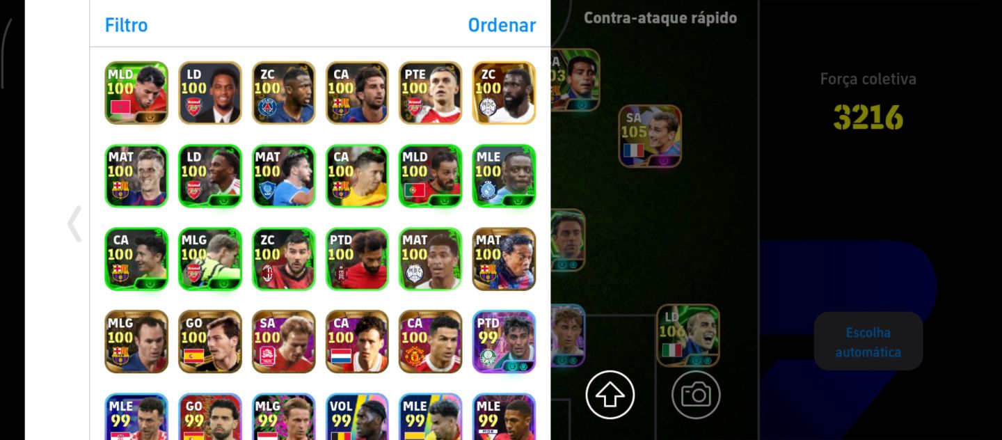CONTA EFOOTBALL RARA COM +60 LEGENDS