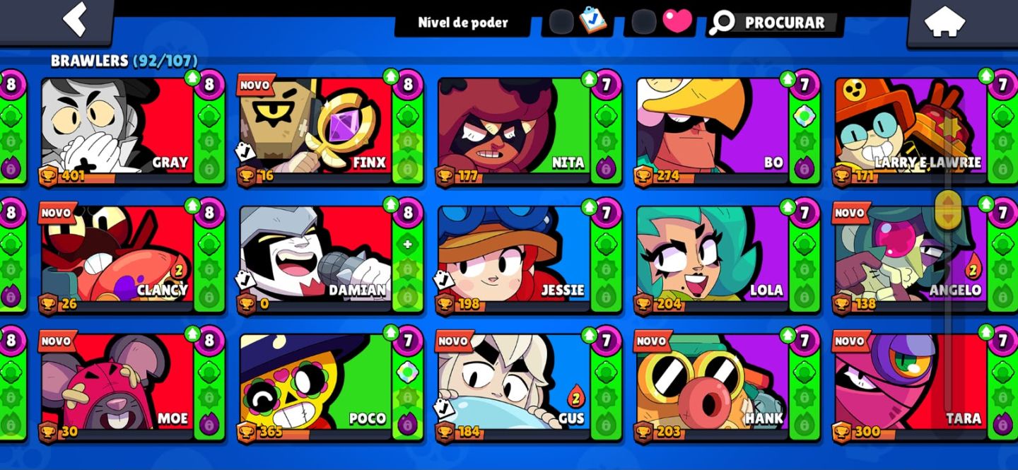 Conta Brawl Stars 2022 com Leon, várias skins e Brawlers maximizados!