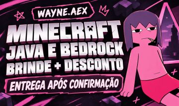 MINECRAFT JAVA + BEDROCK ORIGINAL + BRINDES