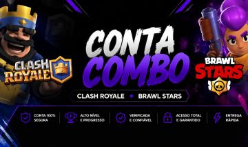 COMBO DE CONTAS CLASH ROYALE + BRAWL STARS