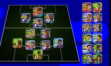 Conta efootball pack da França para iniciantes