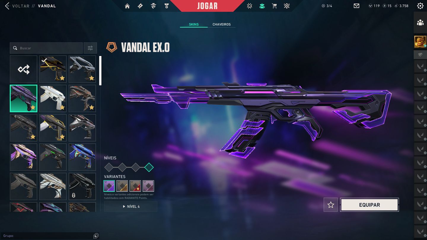 CONTA VALORANT ASC 1 VANDAL CHAMPIONS 23 E MUITO MAIS