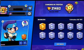 CONTA DE BRAWL COM FANG FÃ E 2 PRO PASS PREÇO JUSTO