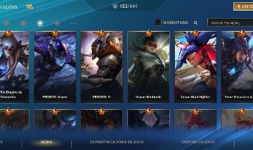 CONTA WILD RIFT COM +110 SKINS