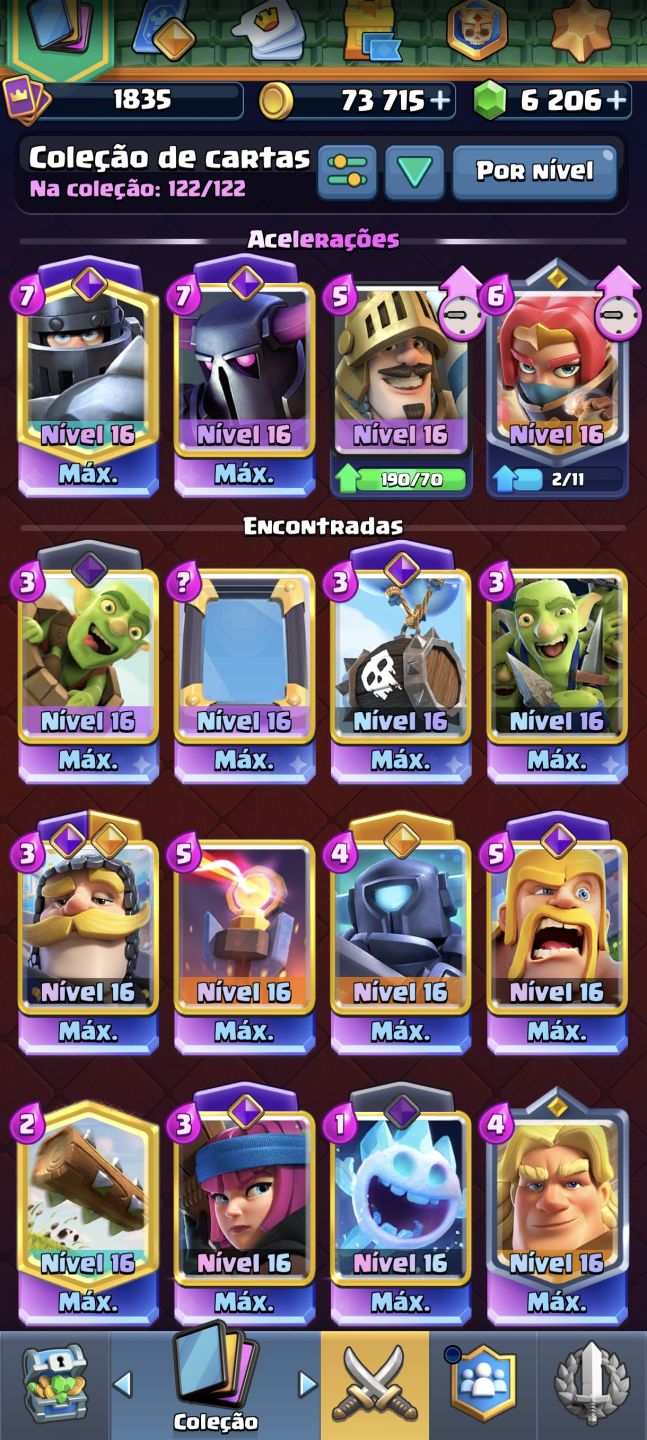 Conta de Clash Royale nível 16!!