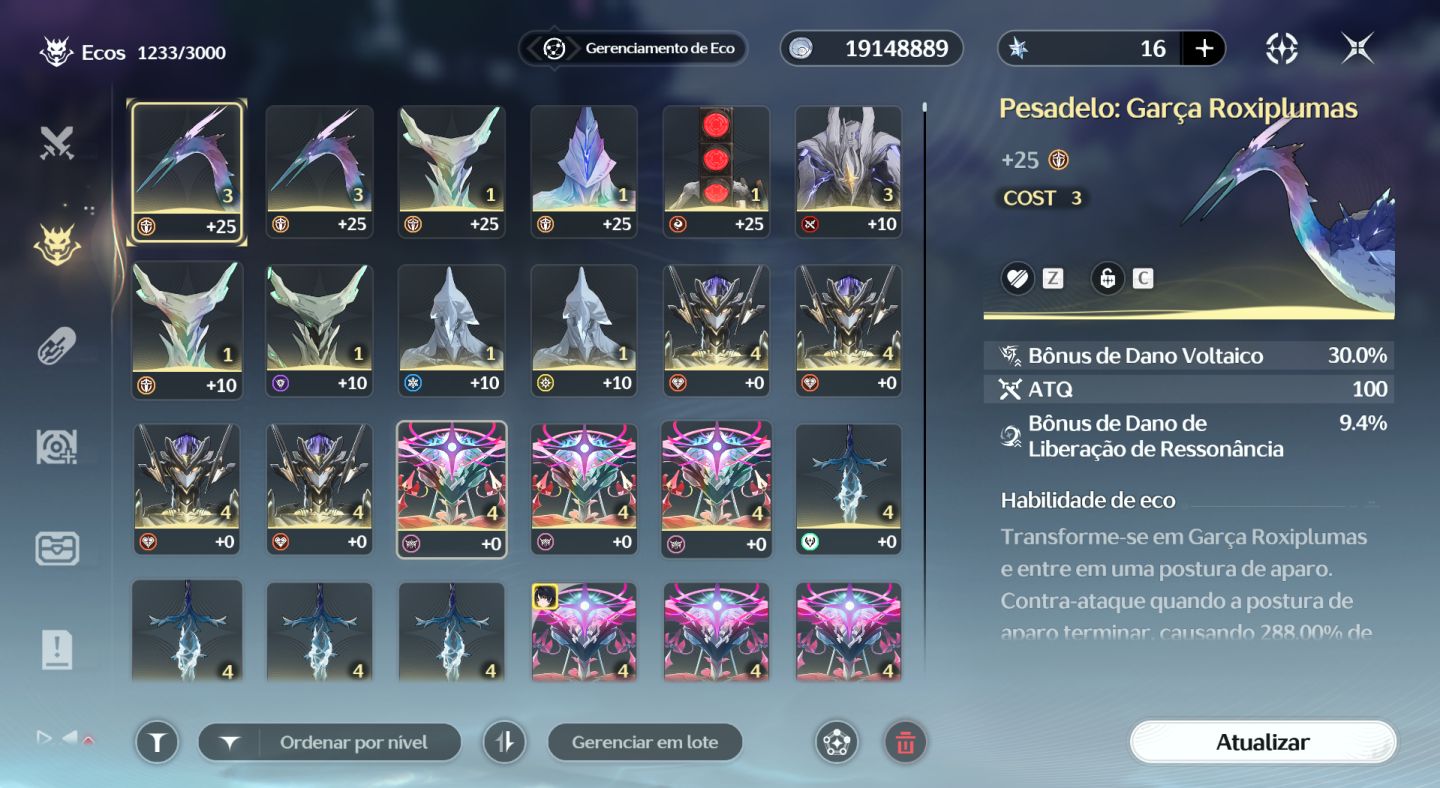 CONTA WUTHERING WAVES (NA) YANGYANG XUANLING S4 + ARMA ASSINATURA E MUITO MAIS!