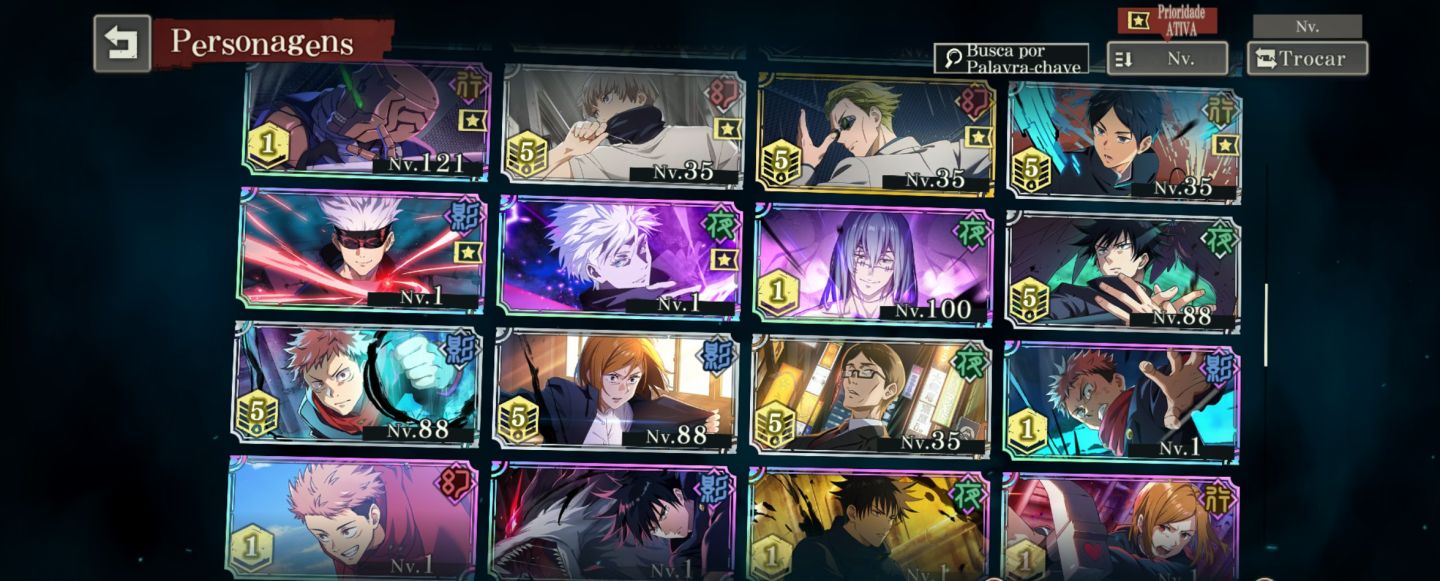Conta Jujutsu Kaisen Phantom Parade End game Top