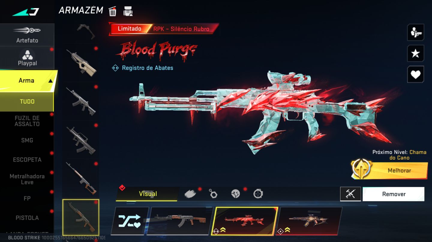 BLOOD STRIKE | LVL 50 | MÍTICO | SCAR EVO | MUITAS SKINS + VISUAIS DE COLAB