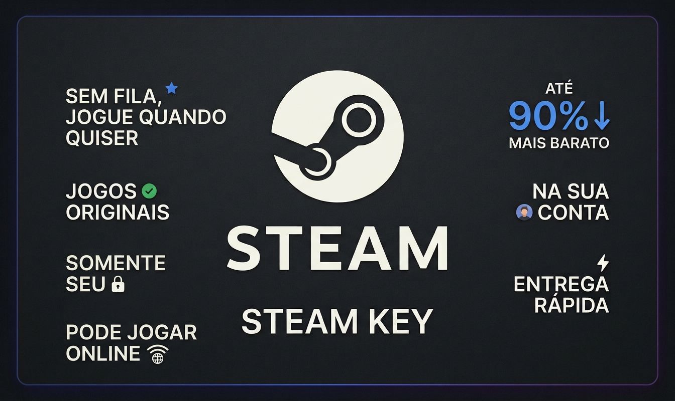 STEAM KEY ( JOGO ORIGINAL NA SUA CONTA E VITALÍCIO )