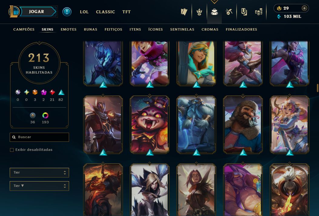 CONTA LOL À VENDA ELO ALTO ÓTIMO MMR PRONTA PARA JOGAR