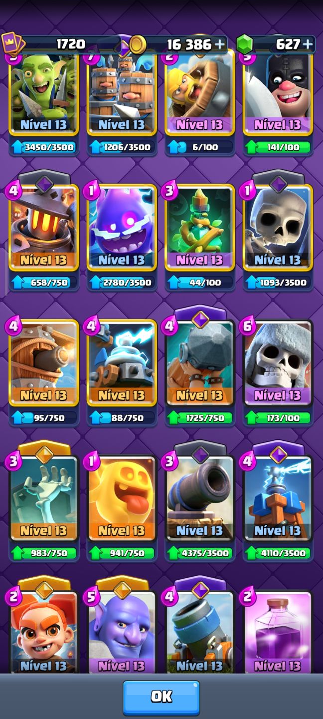Conta Clash Royale 14500 troféus