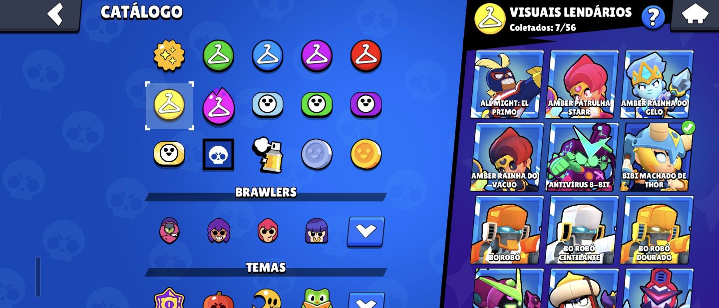 Brawl stars conta antiga todos os brawlers quase full