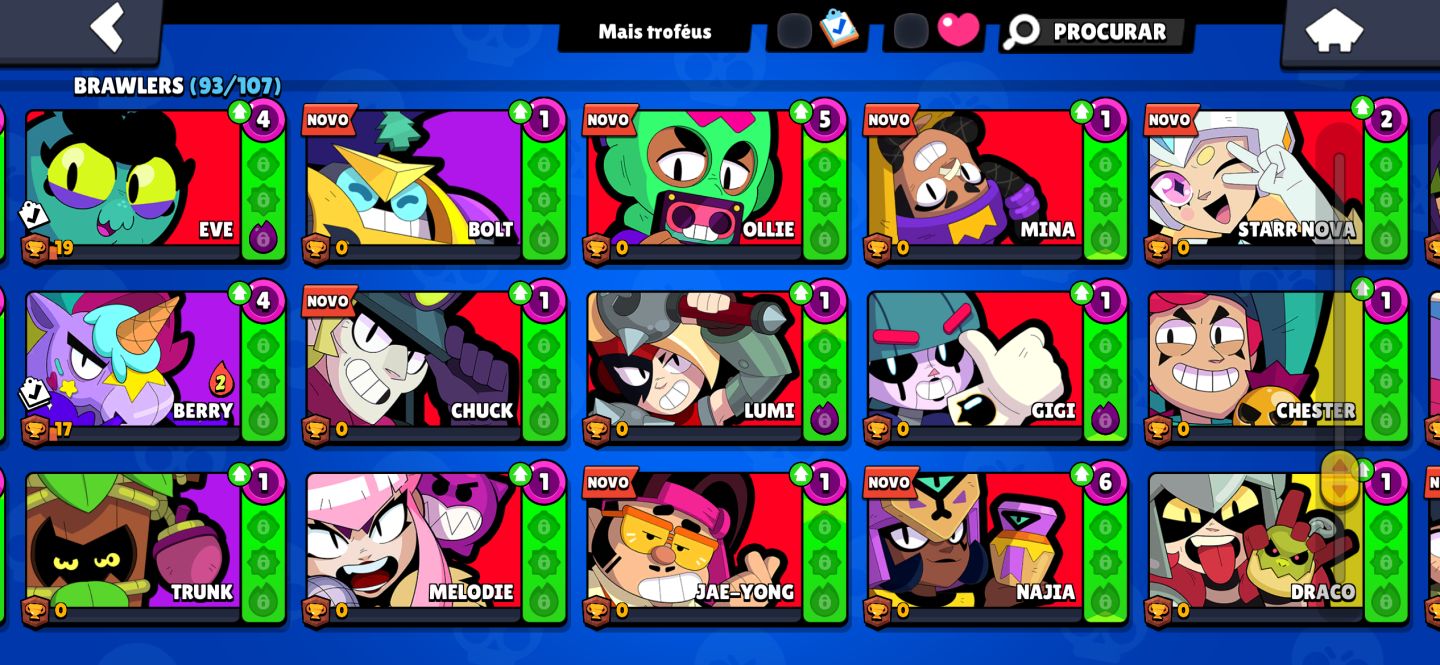 CONTA BRAWL STARS ( PASSE 3,4,5) E MAIS PASSES CONTA RARA +80 BRAWLERS