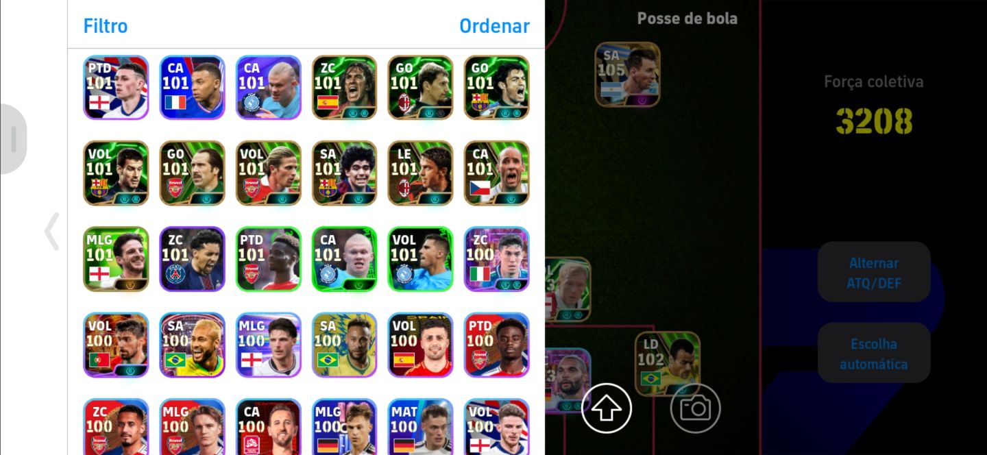 Conta efootball top com os melhores jogadores