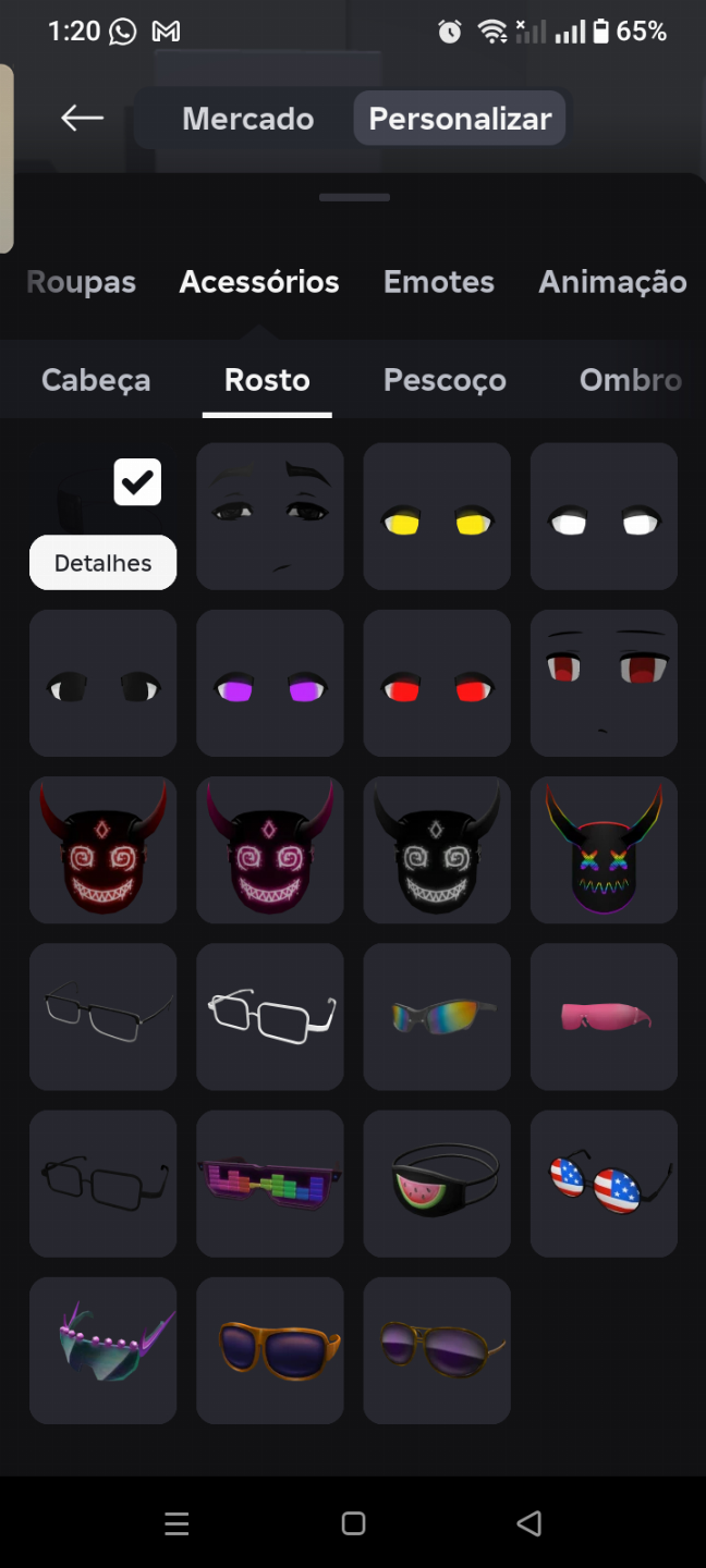 Conta feminina gotica roblox