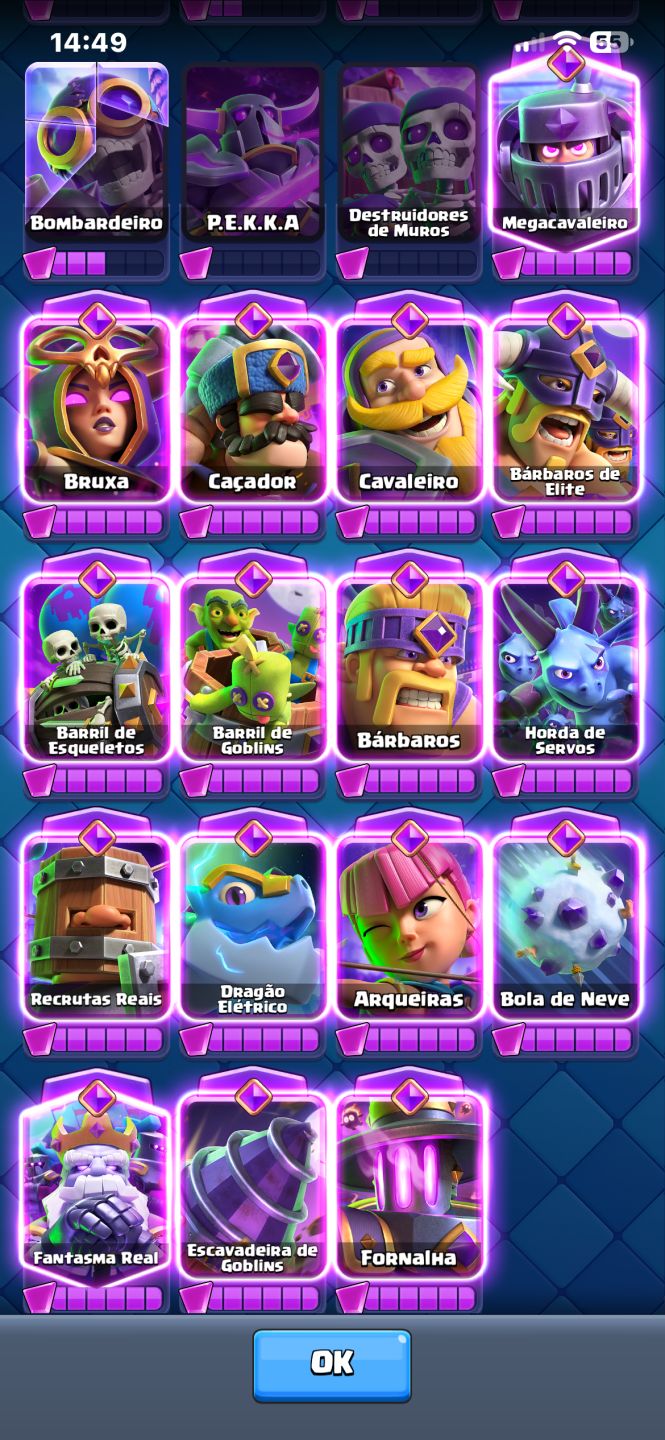Conta de Clash off Clans e Clash royale