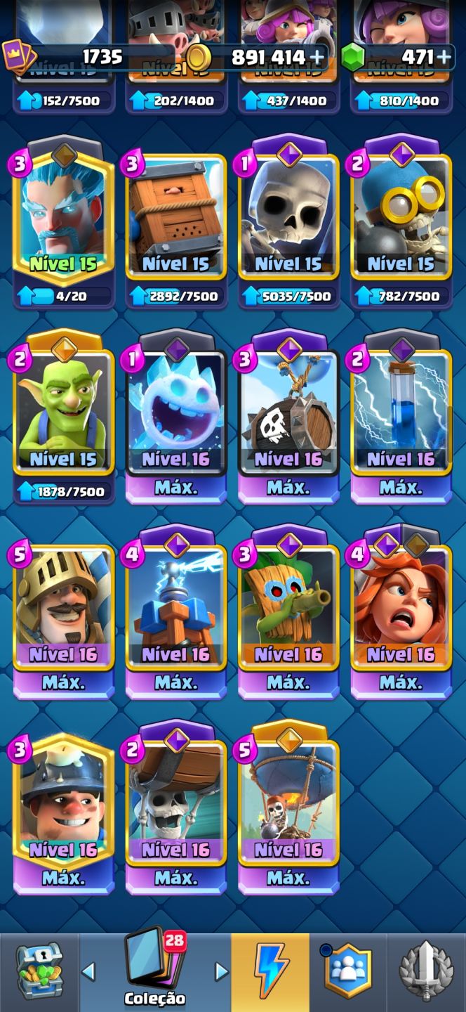 CONTA UPADA, CLASH ROYALE