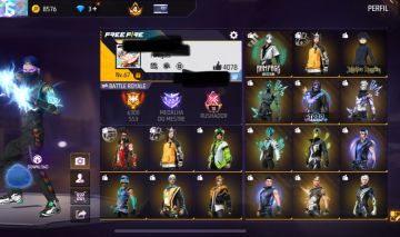 CONTA DE FREE FIRE | SUPER GEMADA | TANTAS ROUPAS Q N COUBE | FULL ATT PROMOÇÃO