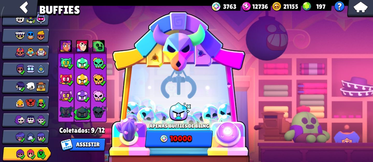 CONTA DE BRAWL STARS COM P3 NA SHELLY E MESTRE