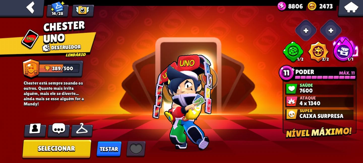 Conta de brawl e clash muito rara