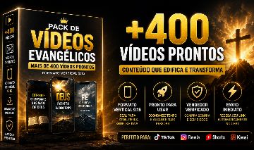 +400 Vídeos Evangélicos TikTok Reels Shorts - Envio Imediato Entrega Automática