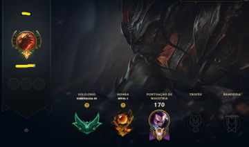 CONTA SMURF LOL ESMERALDA - YASUO EMISSARIO/DEUS REI DARIUS - FULL ACESSO
