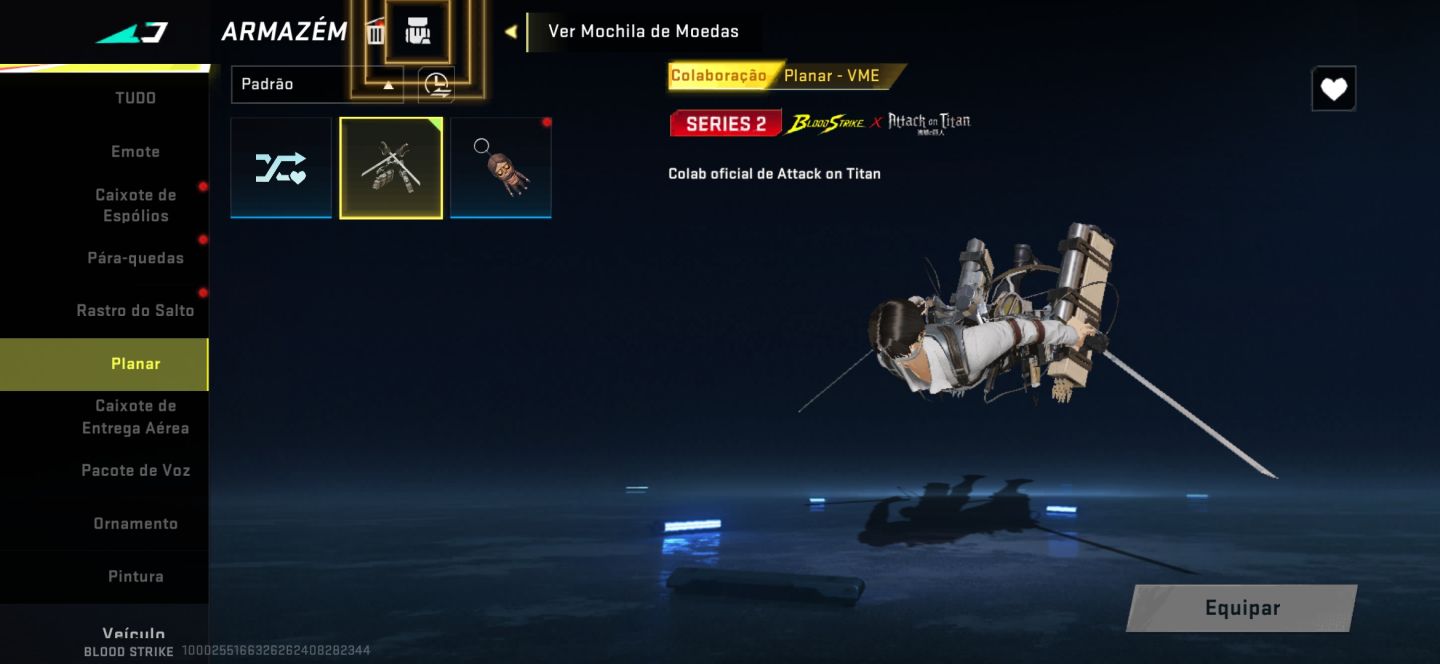 Conta de blood strike com levi segunda parceria e mikasa da primeira parceria