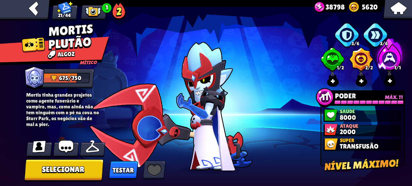 Conta brawl stars com Full acesso, criada em 2018, com Shelly estelar
