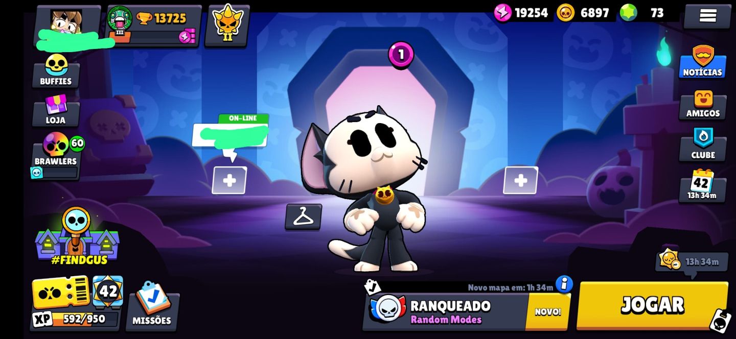CONTA BRAWL STARS | 73 BRAWLERS + 11 HIPERCARGAS