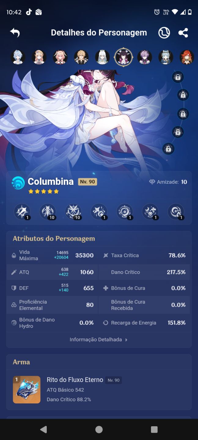 CONTA GENSHIN 30x5 VARKA PREMIUM E ZIBAI PREMIUM