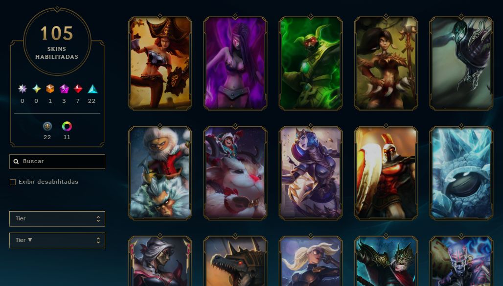 CONTA LOL - PLATINA - LV 117