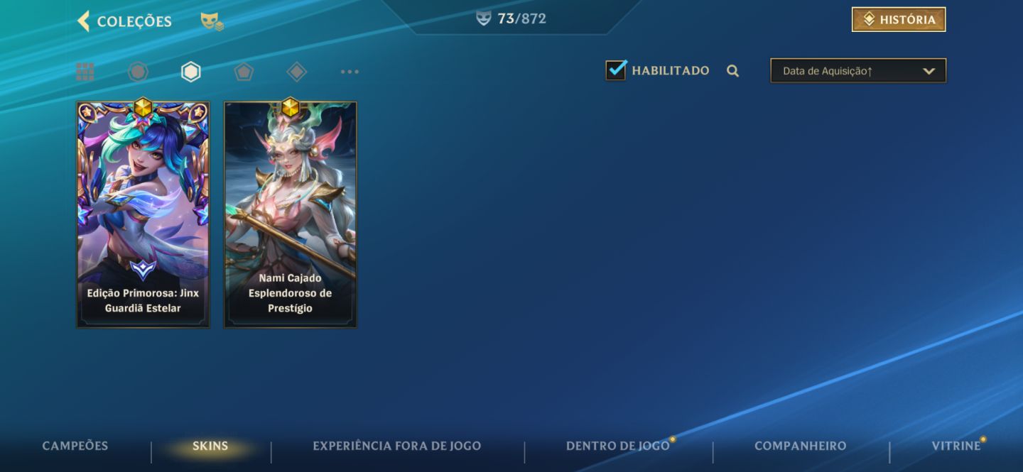 Conta main Lulu suporte e skins da lux Wild Rift