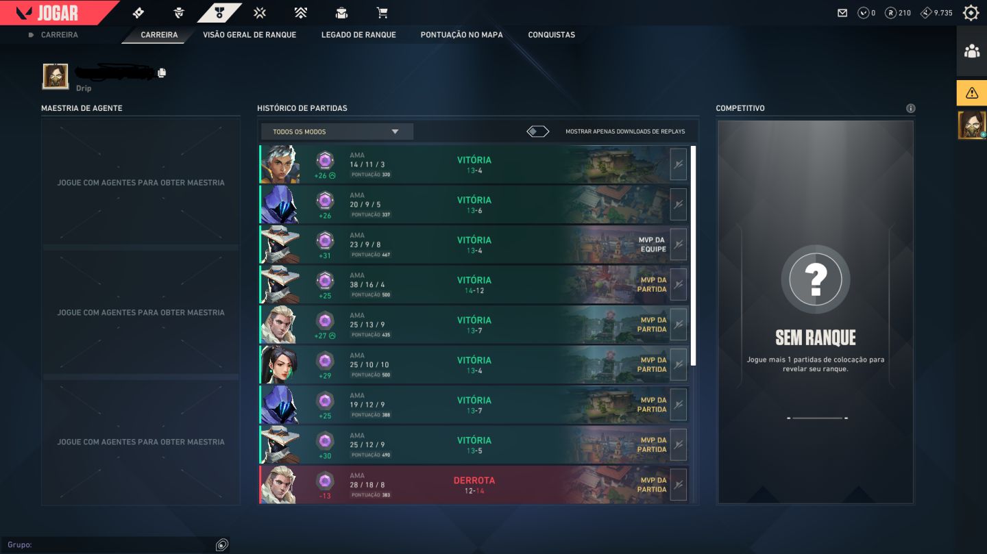 CONTA DIAMANTE EP9 (MMR IMORTAL/ASC)