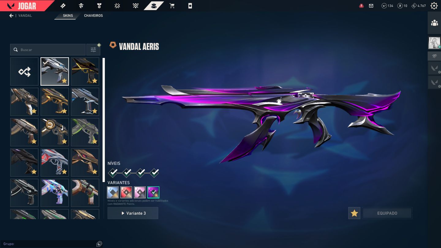 CONTA VALORANT | 190 SKINS CHAMPIONS 2023/2024 | DIAMANTE 1 | R$3.617 GASTOS.