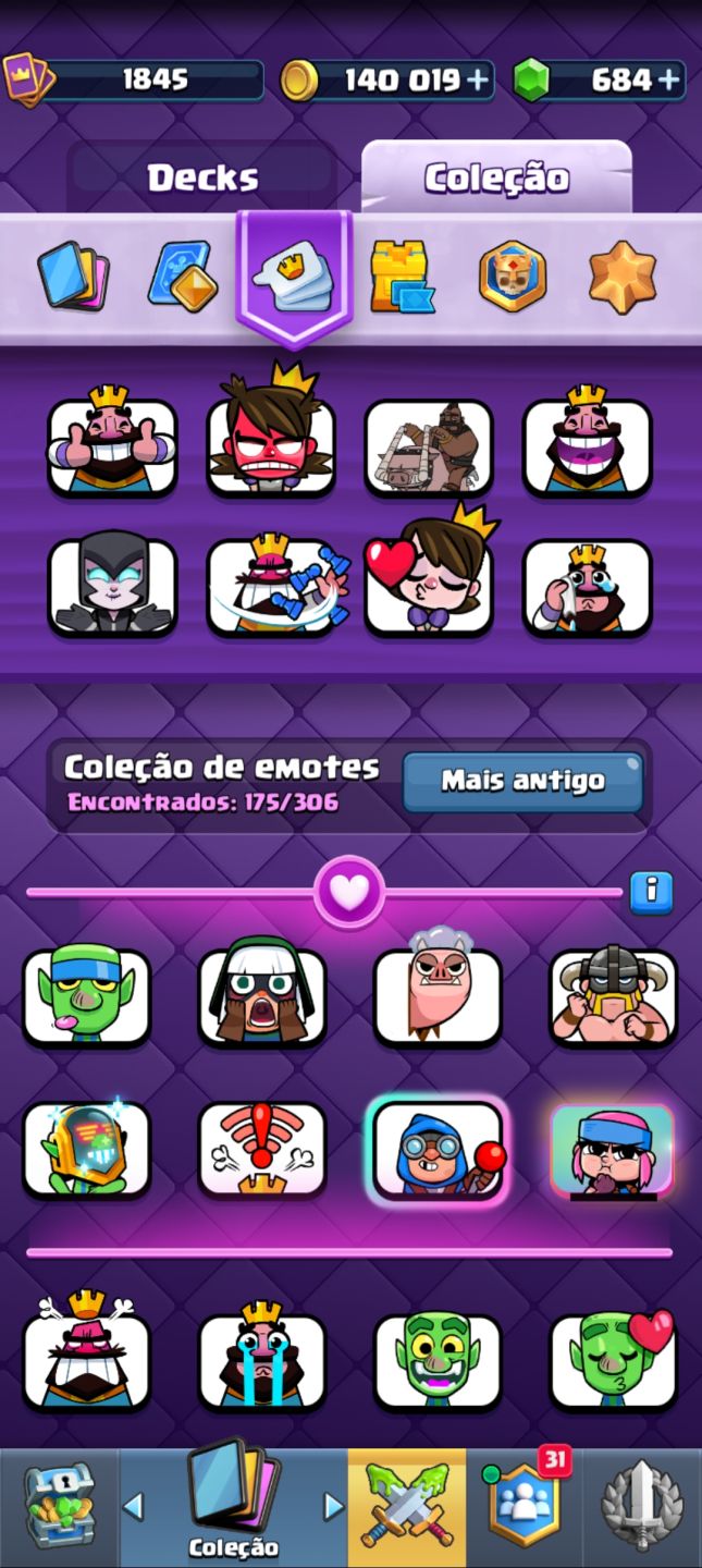 Conta clash royale
