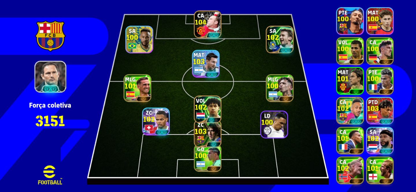 CONTA EFOOTBALL COMPLETA + JOGADORES EPIC