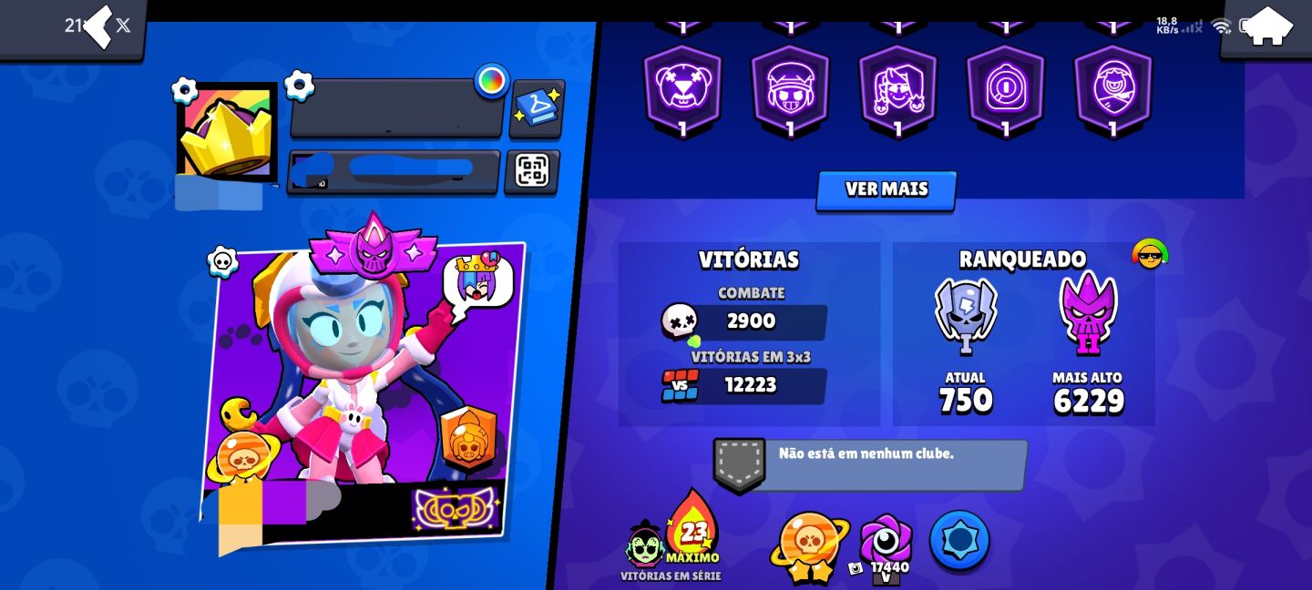 Conta Braw Stars 57k + Clash Royale 6K